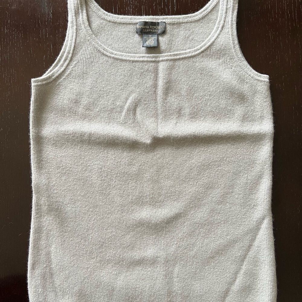Banana Republic Women's Cream Tank Top